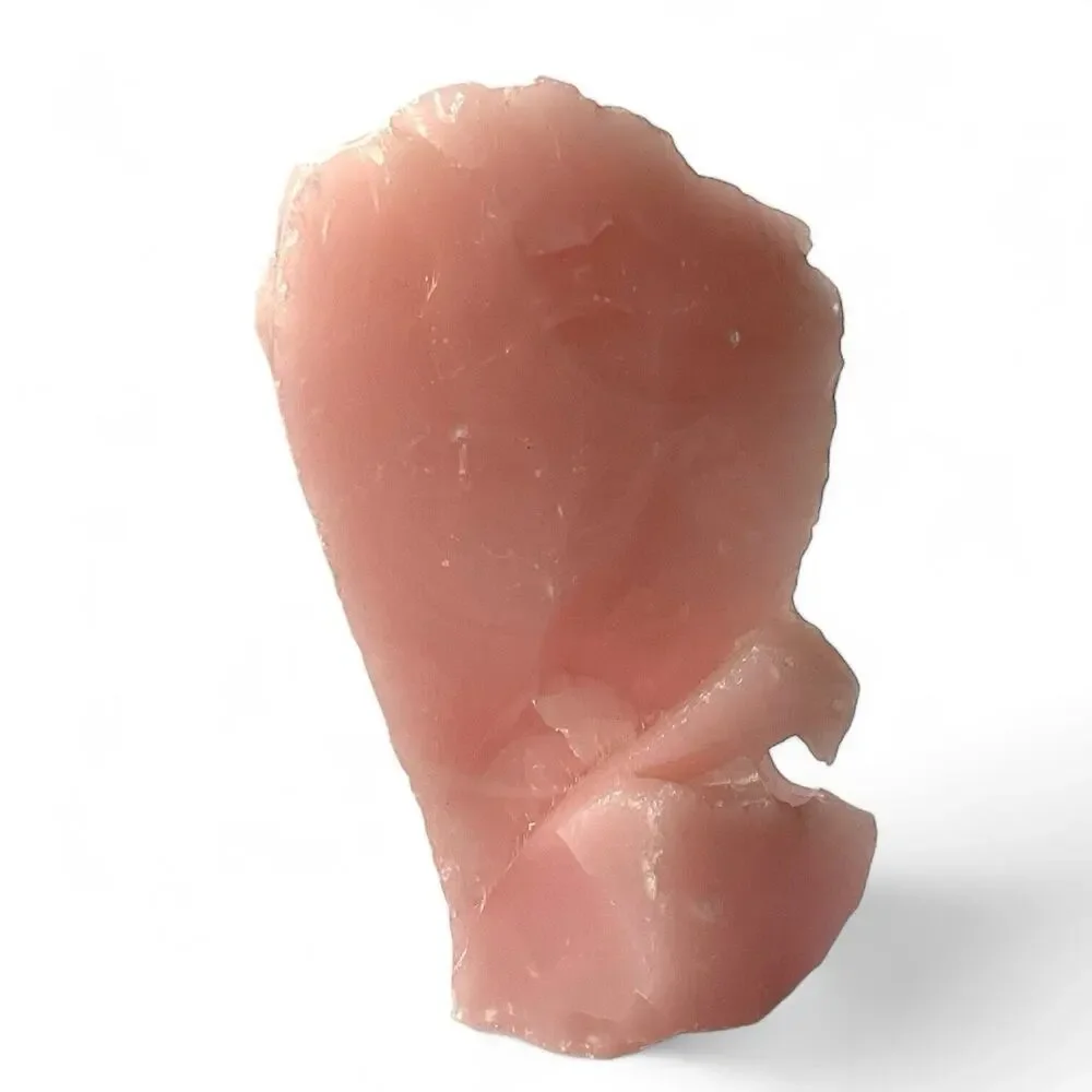 Pink Opaque Art Glass Cullet Glowing Manganese‎ Slag Glass #4GX203